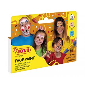 Gesichtsfarben-Set - Jovi - 10 Gesichtsfarben auf Ölbasis in Buntstiftform Gesichtsfarben-Set - Jovi - 10 Gesichtsfarben auf Ölbasis in Buntstiftform