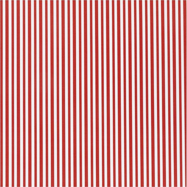 Geschenkpapier - rot/wei - Streifen - 5 m
