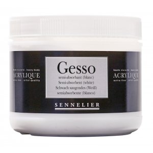Acrylmedium Sennelier 500 ml - halbabsorbierendes Gesso (weiß) Acrylmedium Sennelier 500 ml - halbabsorbierendes Gesso (weiß)