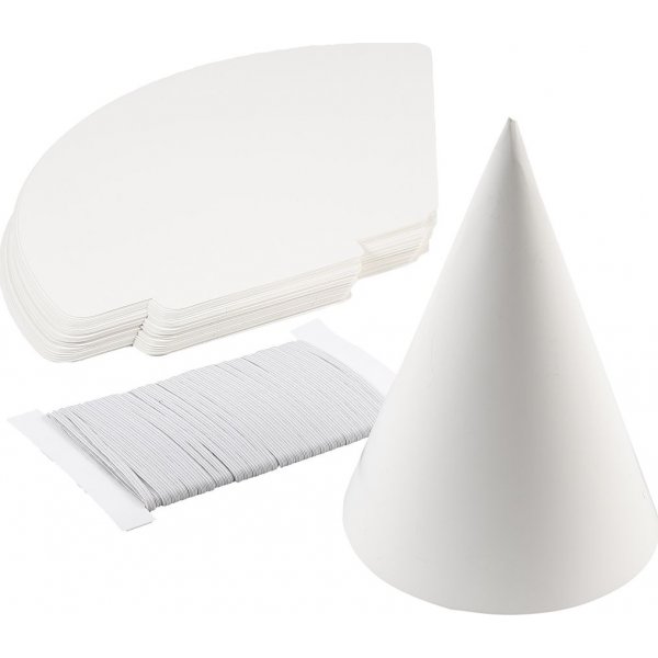 Pappkegel - wei - 50 Stk