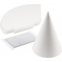 Pappkegel - wei - 50 Stk