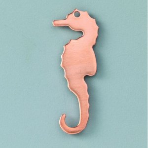 Anhänger 39 x 12 mm - kleines Seepferdchen Anhänger 39 x 12 mm - kleines Seepferdchen