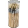 Nature Line Pinsel - Nr. 1+2+3+4+5+6+7+8+9+10 - flach, rund - 80 Stk