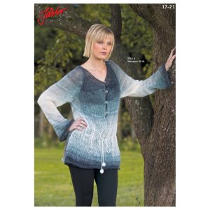 Strickmuster - Übergroßer Pullover mit Kordelzug in der Taille Strickmuster - Übergroßer Pullover mit Kordelzug in der Taille