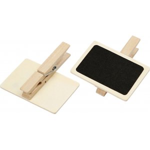 Brett mit Clip - 6,8 x 4,7 cm - 6 Stk Brett mit Clip - 6,8 x 4,7 cm - 6 Stk