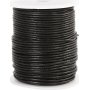 Lederband - Schwarz - 2 mm - 50 m