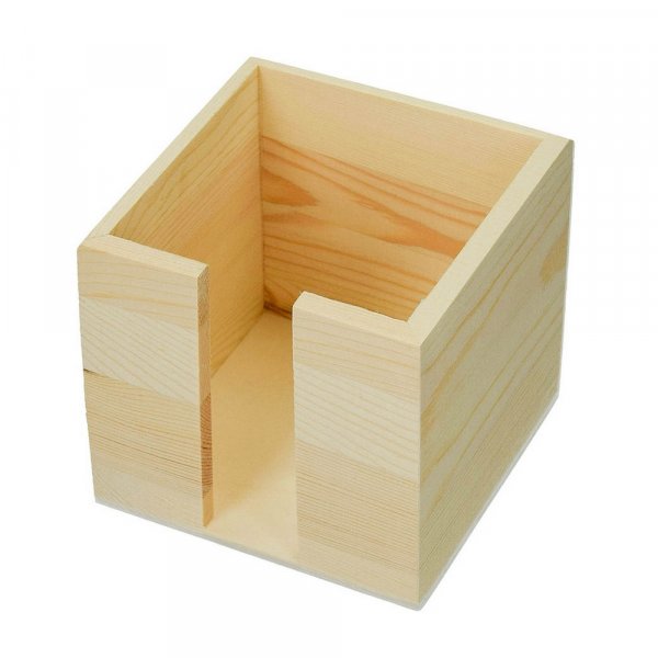 Box fr Haftnotizen 11 x 11 x 10 cm - natur