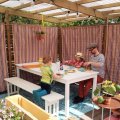 Kundenbild Markisenstoff und Dekostoff Toldo Stripes - Mischfarbe Silja 1 - 160 cm