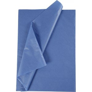 Seidenpapier - blau - 50 x 70 cm - 14 g - 25 Blatt Seidenpapier - blau - 50 x 70 cm - 14 g - 25 Blatt