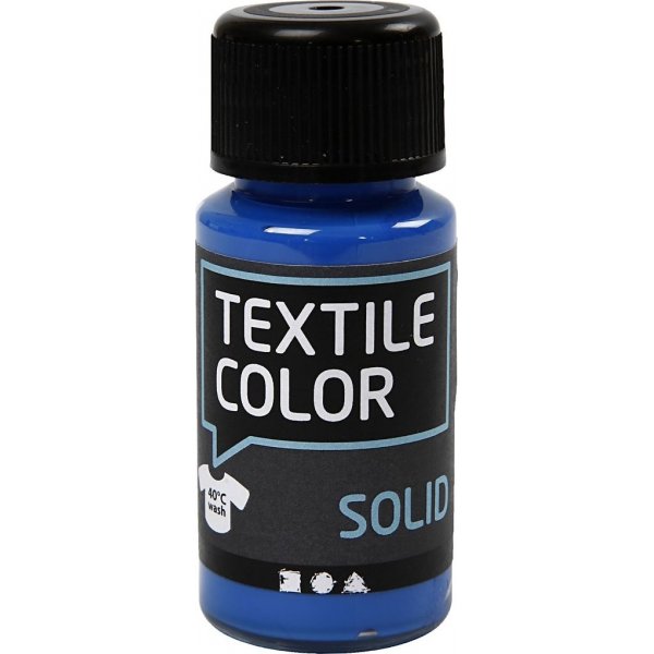 Textil Feste Textilfarbe - Brillantblau - deckend - 50 ml