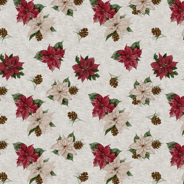 Wachstuch PVC Weihnachtsrose