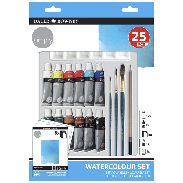 Set Aquarellfarben - 25 Stck