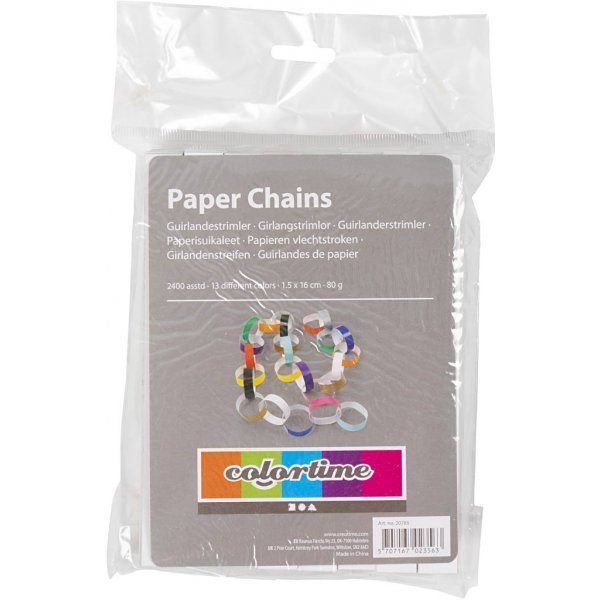 Girlandenstreifen - gemischte Farben - 2400 Stk