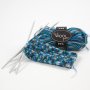 Sockenwolle - Blau/Trkis-Harmonie - 50 g
