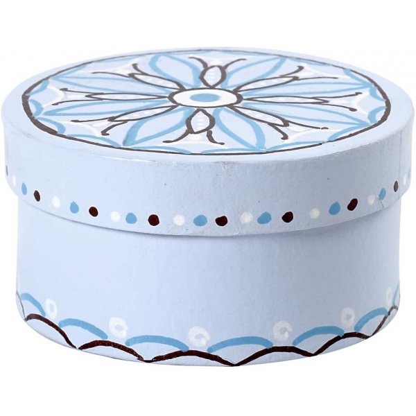 Runde Pappmach-Boxen - 3 Stck