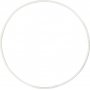 Metallring - wei - 10 cm - 10 Stk