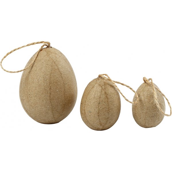 Eier - Pappmach - 6 Stk