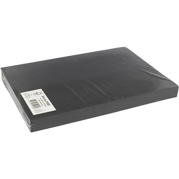 Farbiger Karton - Schwarz - A4 - 200 g - 100 Blatt Farbiger Karton - Schwarz - A4 - 200 g - 100 Blatt