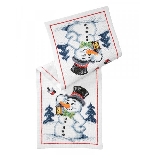 Stickset Lufer - Schneemann mit Laterne