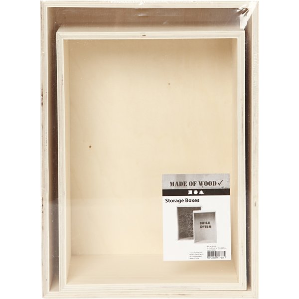 Aufbewahrungsboxen - Rechteck - 2 Stk