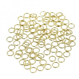 Ringschlaufe 5 x 0,7 mm - vergoldet 100 Stk. runden Ringschlaufe 5 x 0,7 mm - vergoldet 100 Stk. runden
