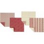 Origamipapier - rot/wei - 15 x 15 cm - 50 Blatt