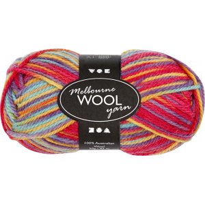 Melbourne-Wollgarn - mehrfarbig - 50 g Melbourne-Wollgarn - mehrfarbig - 50 g