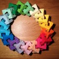 Kundenbild Faltblätter - Tangram 7,5 x 7,5 - 500 Blatt / 70 g / m² 10 Farben / gemischt