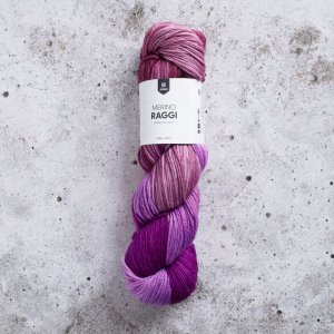 Merino Raggi 100g - Rote Johannisbeere und Kirsche Merino Raggi 100g - Rote Johannisbeere und Kirsche