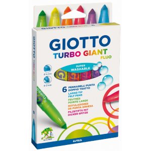 Markierstifte Giotto Turbo Giant Fluorescent - 6er-Pack Markierstifte Giotto Turbo Giant Fluorescent - 6er-Pack