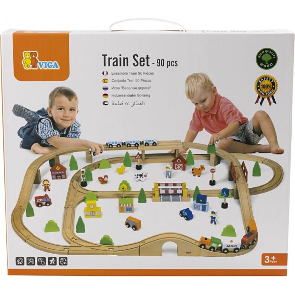 VIGA Eisenbahn und Stadt - 90 Teile