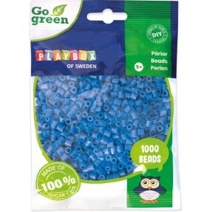 Röhrenperlen Go Green 1000 Stück Blau Röhrenperlen Go Green 1000 Stück Blau