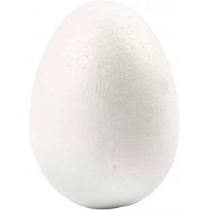 Frigolit-Eier - Weiß - H6 cm - 50 Stk Frigolit-Eier - Weiß - H6 cm - 50 Stk