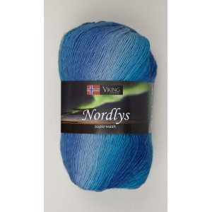 Wikingergarn Nordlys 100g - Hellblau/Dunkelblau (927) Wikingergarn Nordlys 100g - Hellblau/Dunkelblau (927)