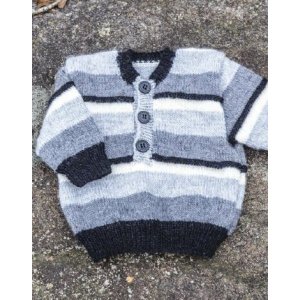 Strickanleitung - Gestreifter Pullover (18 Monate und 4 Jahre) Strickanleitung - Gestreifter Pullover (18 Monate und 4 Jahre)