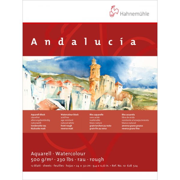 Aquarellblock Hahnemhle Andaluca 500g Grob/Matt