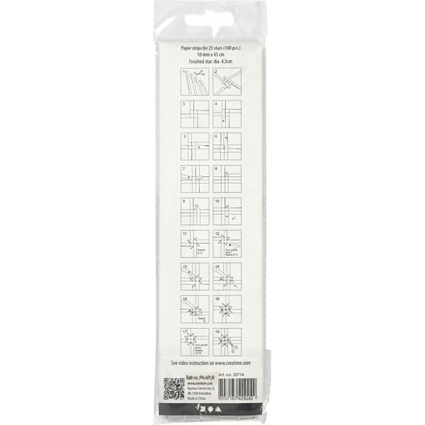 Sternstreifen - Silber - 4,5 cm - 100 Streifen