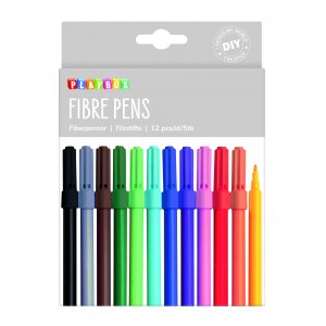 Faserstift 12 St�ck schmal