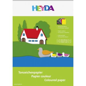 Block aus farbigem Papier A4 130g - 20 Seiten Block aus farbigem Papier A4 130g - 20 Seiten