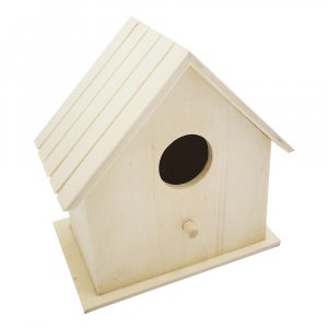 Vogelhaus aus unbehandeltem Holz Vogelhaus aus unbehandeltem Holz