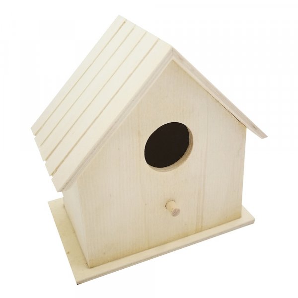 Vogelhaus aus unbehandeltem Holz