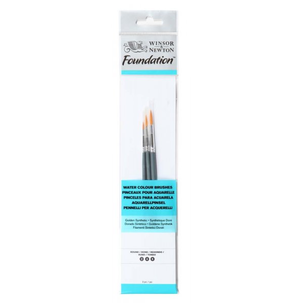 Synthetisches Pinselset W&N Foundation Aquarell - Nr. 10