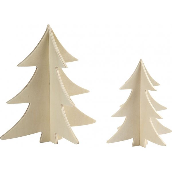 3D-Weihnachtsbume - 2 Stk