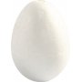 Frigolit-Eier - Wei - H6 cm - 5 Stk