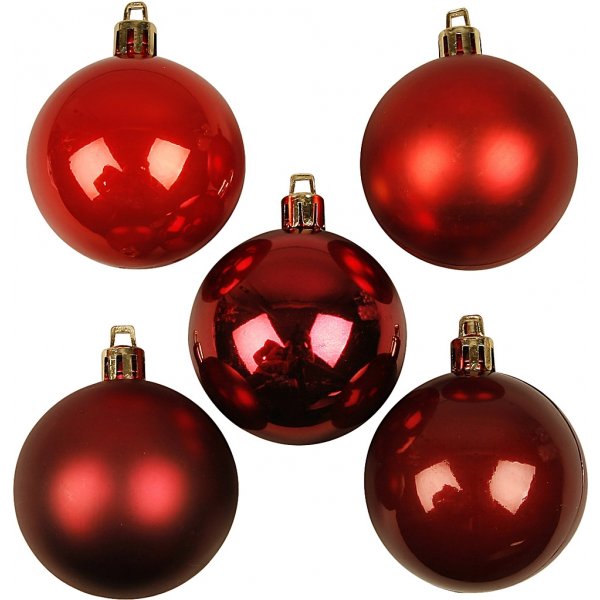 Christbaumkugeln - rote Harmonie - 6 cm - 20 Stk