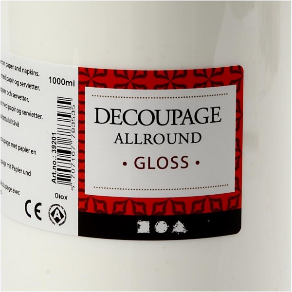 Decoupage-Lack - Allround - glnzend - 1000 ml