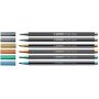 Faserschreiber Pen 68 Metalletui - 6er-Pack
