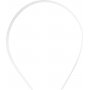 Diadem - 13 mm - wei - 5 Stk