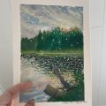Kundenbild Aquarellblock, geklebt, kaltgepresste Bögen, 300 g - 23 x 31 cm