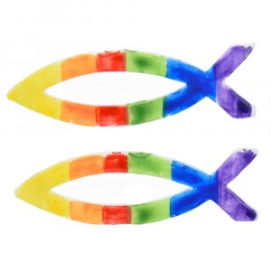 Wachsdekorationen - Regenbogenfisch (48x19 mm) Wachsdekorationen - Regenbogenfisch (48x19 mm)